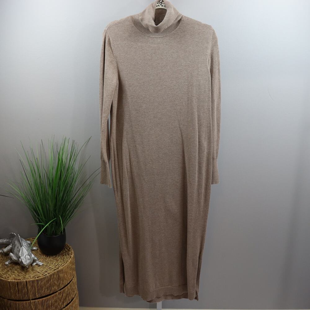 Peruvian Connection Camel Alpaca Turtleneck‎ Dress M